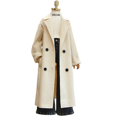 女童装秋冬季时尚双面绒呢子大衣