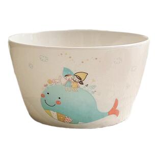 2025新款后海卡通骨瓷小碗可微波家用米饭碗面碗甜品碗儿童陶瓷碗