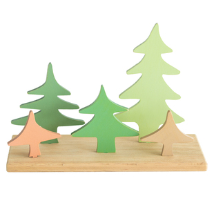 阿楹 奶油北欧书架装饰电视柜儿童房幼儿园可爱小摆件木拍摄道具