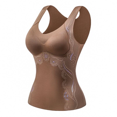 大码反重力德绒保暖背心内衣女厚