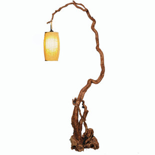 天然原木树根落地灯鸟笼架侘寂风新中式茶室客厅装饰摆件实木根雕