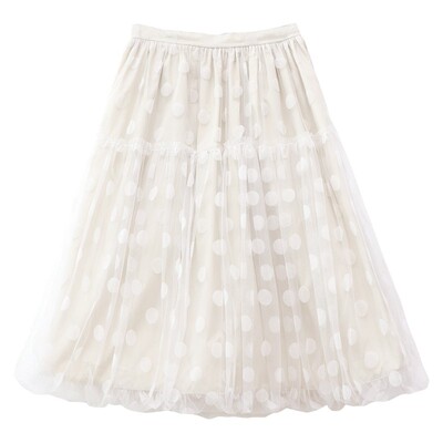 氛围感廓形百搭波点网纱蓬蓬半裙