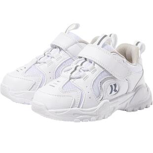 卡特兔儿童白色网面运动鞋春秋新款透气软底男童女鞋子儿童鞋