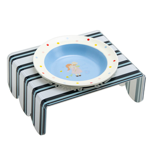 Petdebby猫罐头碗宠物食盆猫碗增高架防打翻猫咪吃饭碗小型犬狗碗