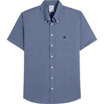 布克兄弟25男士牛津纺短袖衬衫