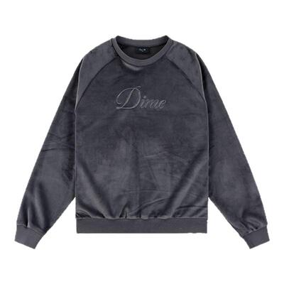 DimeMTL纯色丝绒圆领卫衣