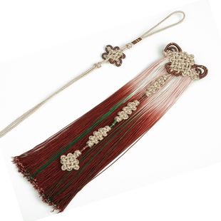 古典中国结渐变色流苏穗子汉服旗袍压襟腰间扇子服装礼盒挂饰厂家