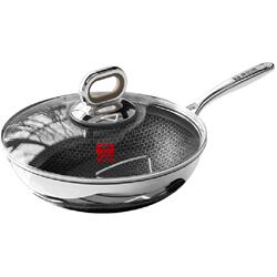 康巴赫7代真钛0氟蜂窝不粘炒锅