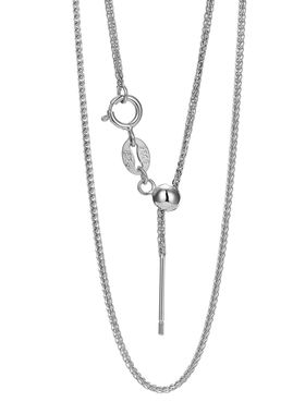 素链银项链女无吊坠单链盒子链DIY百搭锁骨链轻奢设计配链S925银