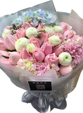 混搭花束同城送花店鲜花速递杭州