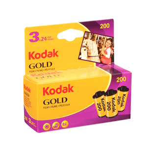 美国kodak金200胶卷柯达Gold135彩色负片36张27年01月三卷整盒价