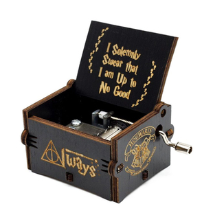 哈利波特周边主题曲手摇木质音乐盒八音盒创意生日礼物包邮