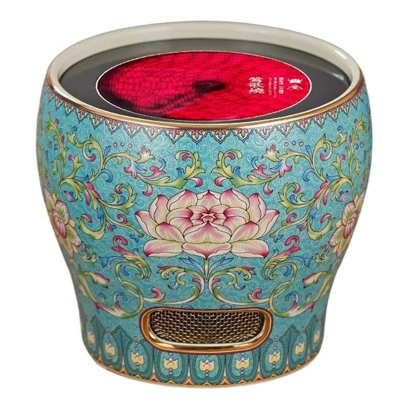 正品莺歌烧珐琅彩蓝色风炉家用静音电陶炉烧水壶小型不挑壶电茶炉