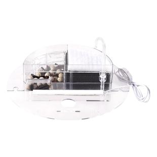 鱼缸制氧过滤一体机免换水圆形鱼缸过滤器小型玻璃瓷缸滴流盒三合