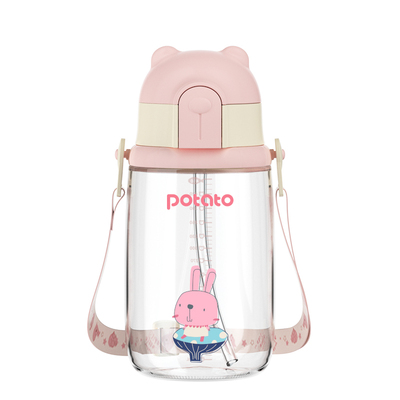 小土豆大容量防摔吸管式儿童水杯