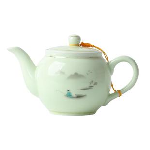 陶瓷茶壶单壶带过滤网隔内胆家用茶水分离茶杯套装中号茶具泡茶器
