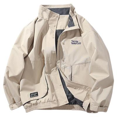 mipo儿童25秋牛津布立领防风外套