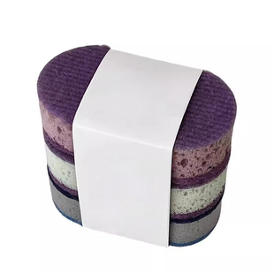 加厚高密度彩色洗碗海绵刷三支装不沾油锅刷双面厨房洗碗擦百洁布