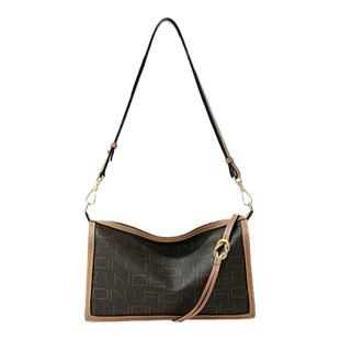 Fion/菲安妮经典老花枕头包2025新款通勤女包包高级感单肩斜挎包