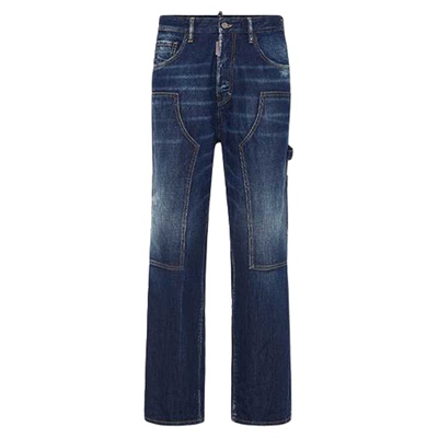 DSQUARED2/D2次方 男士宽松休闲牛仔裤Loose Carpenter Jean