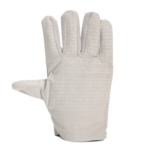 帆布手套帆布手套劳保用品手套耐磨加厚24道线工业防护电焊手套