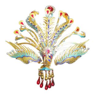 点绸戏曲正凤头饰花旦发饰京越剧黄梅戏包头面青衣旦角表演出配饰