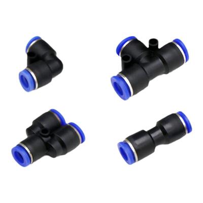 气管塑料t型直角快速接头