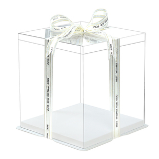 全透明盖 4寸6寸8寸10寸12寸 单层双层三层加高特高气球 蛋糕盒子