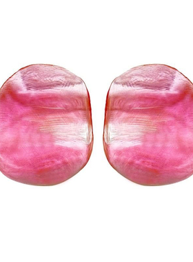 25年春节王菲同款虾片耳环s999银针夸张耳饰耳钉饰品亚克力现货