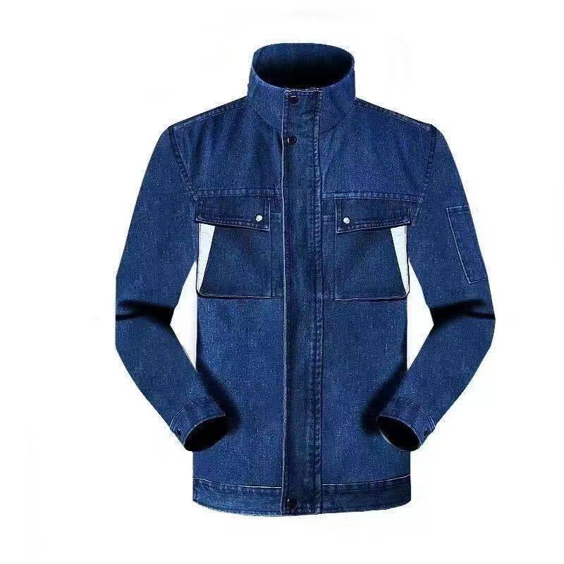 劳保牛仔电焊工作服套装
