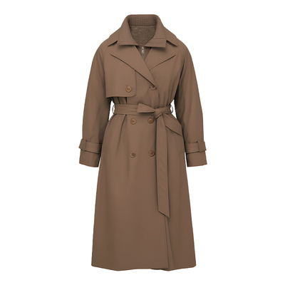 马天奴中长款白鹅绒羽绒服