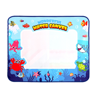 超大号儿童水画布神奇清水画画反复涂鸦魔方彩色水画毯宝宝玩具男