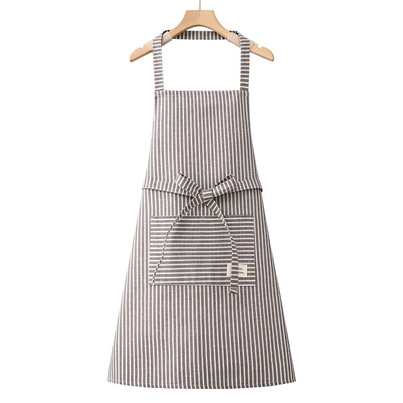 纯棉围裙家用厨房工作服女