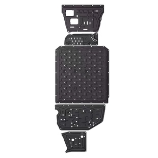 适用25款极氪9X专用底盘护板电机电池油箱车底防护板原厂改装防护