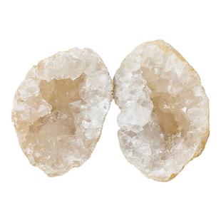 天然摩洛哥玛瑙晶洞套盒白水晶洞矿物晶体标本科普教学聚宝盆挖掘