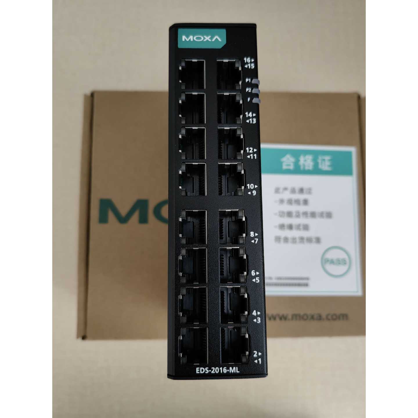 议价MOXA EDS-2016-ML 16口全电口工业以太网交换机