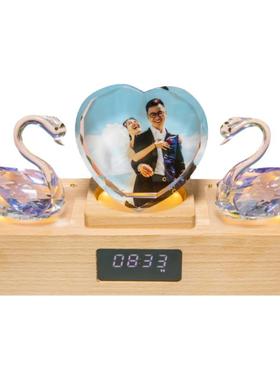 照片定制旋转订婚新婚礼物送新娘