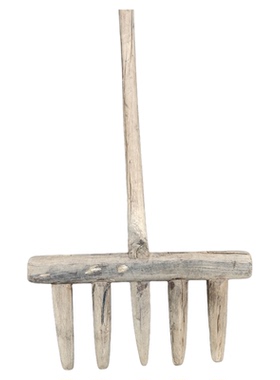 复古木犁木耙农具摆件开业礼品