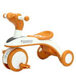 儿童三轮车脚踏车1-6岁宝宝骑行车手推溜娃车音乐灯光脚蹬自行车