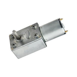 JGY370微型涡轮蜗杆直流减速电机24V12V6V自锁大扭矩低慢速小马达