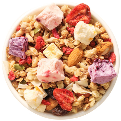 酸奶果粒麦片即食干吃代餐麦片