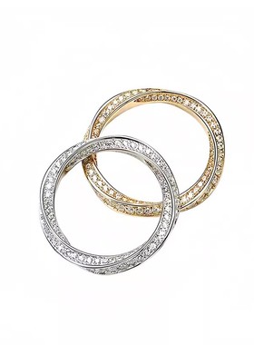 莫桑戒指比乌斯满钻气质轻奢