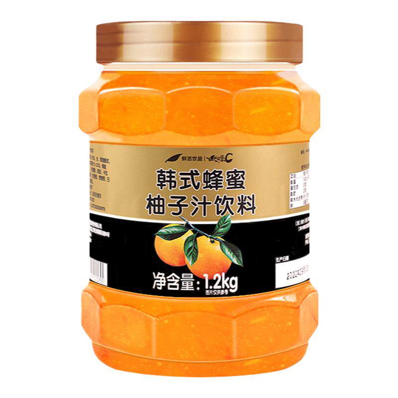 鲜活果酱韩式蜂蜜柚子日期新鲜