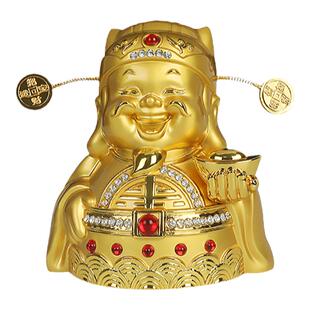 汽车摆件2025新款财神爷车载摇头仪表台装饰香水车内饰品高级男士