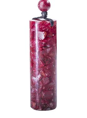 官方旗舰店正品天然晶体朱砂吊坠