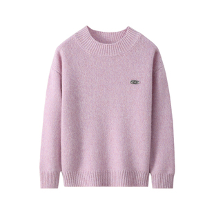 儿童加厚花纱100%纯山羊绒衫男女童针织毛线衣中大童秋冬学生毛衣