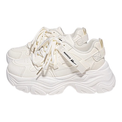 回力2025新款显脚小厚底小白鞋