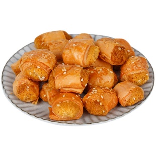 午喵 肉粉松一口酥休闲茶点 肉松酥饼办公室网红零食酥香点心150g