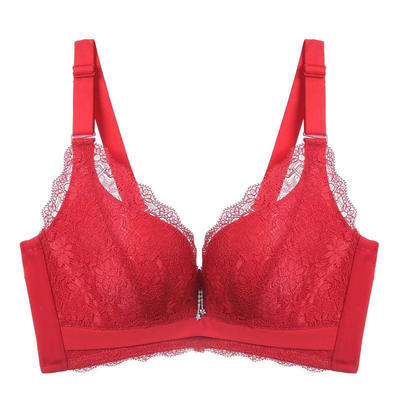 无钢圈文胸套装本命年结婚聚拢