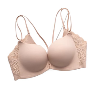 趣安芬文胸前扣细肩带性感美背新款无痕内衣女聚拢小胸上托不掉肩